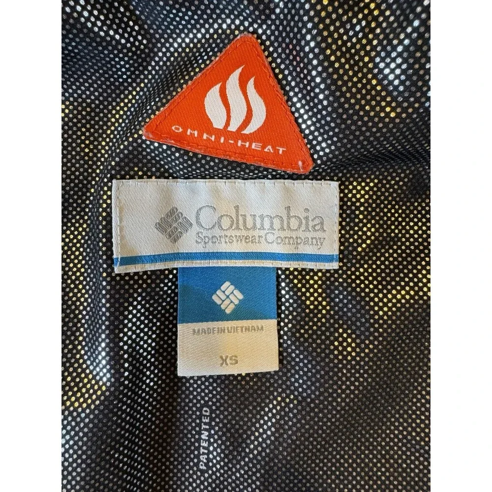 Columbia Puffer Jacket Womens XS Bronze Omni-Heat Hooded Full Zip Fashion Coat